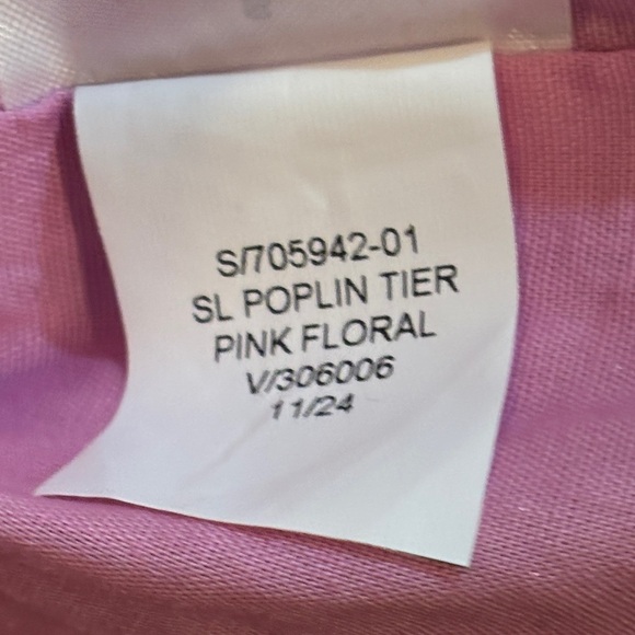 NWT Banana Republic Factory Pink Floral POPLIN TIERED MINI DRESS Size S - Picture 6 of 11